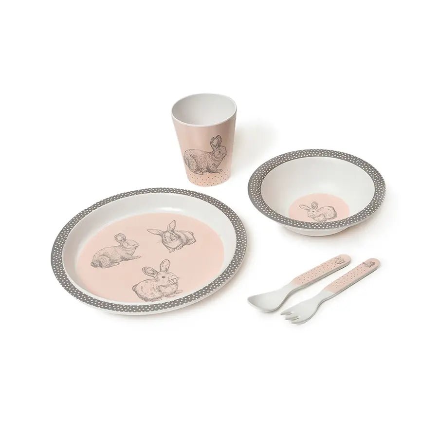 Bunny Melamine Dinnerware Set ( Pack of 5)-Dinner Set-2