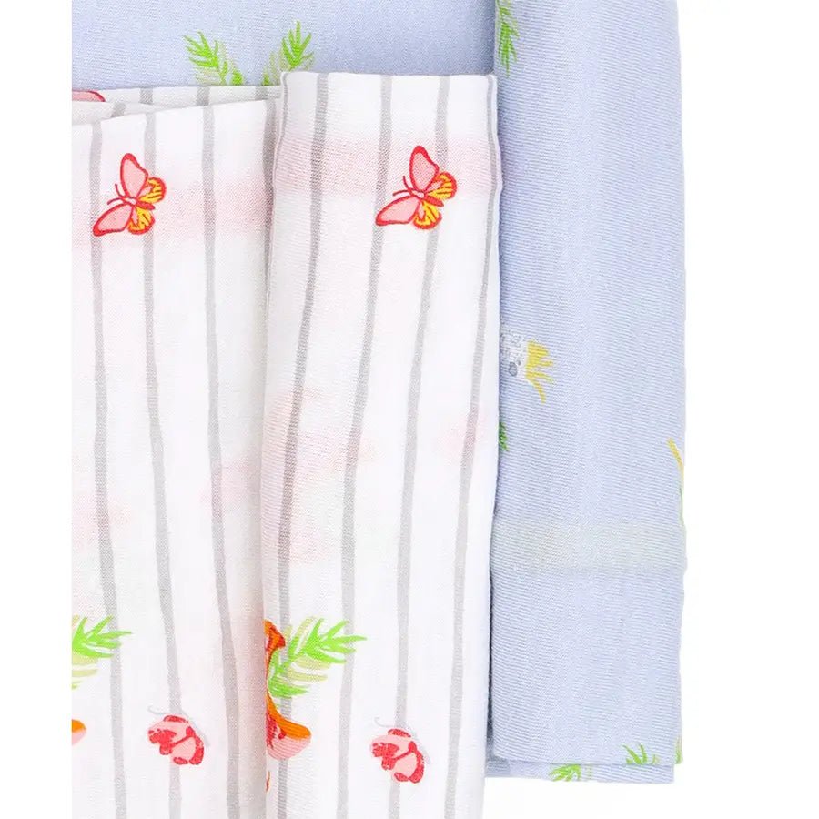 Cuddle-2 Beeby First layer sheet- (Pack of 2) Swaddle Wrap 7