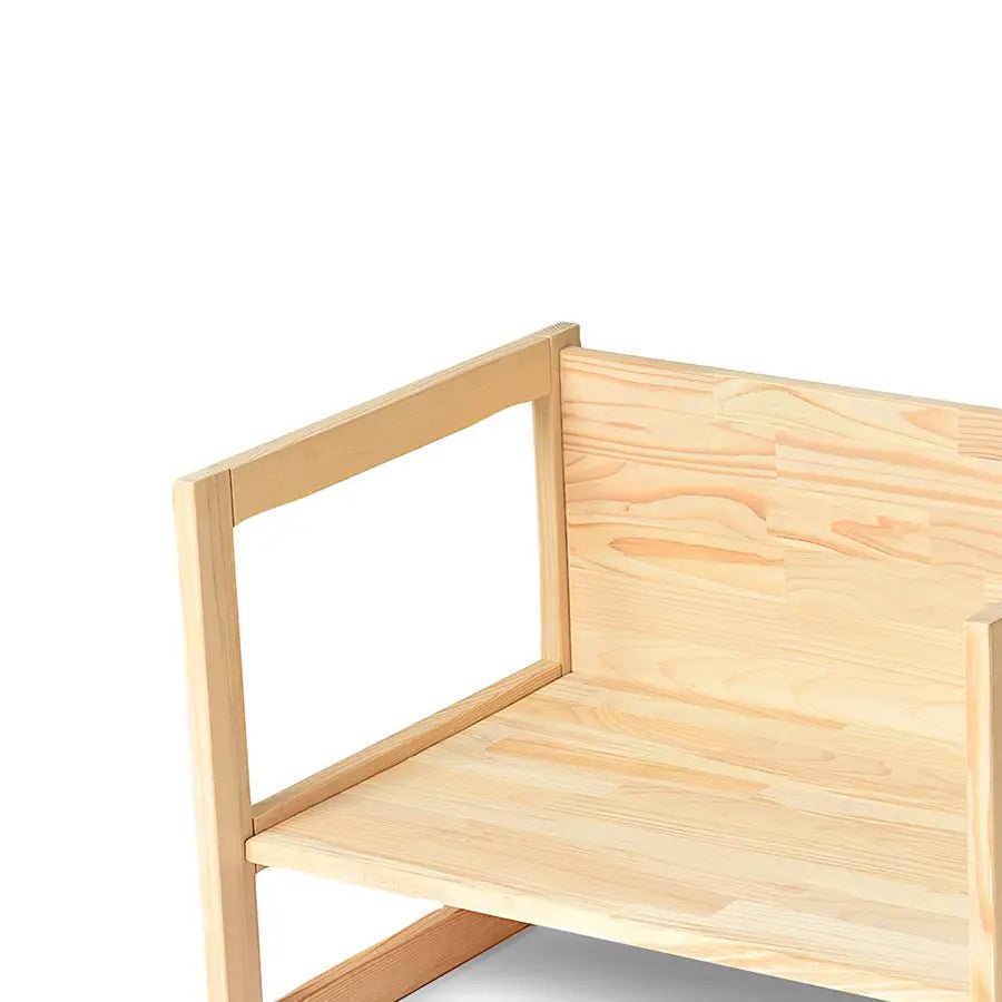 Cuddle Convertible Desk & Bench Natural Wood-Baby Furniture-6