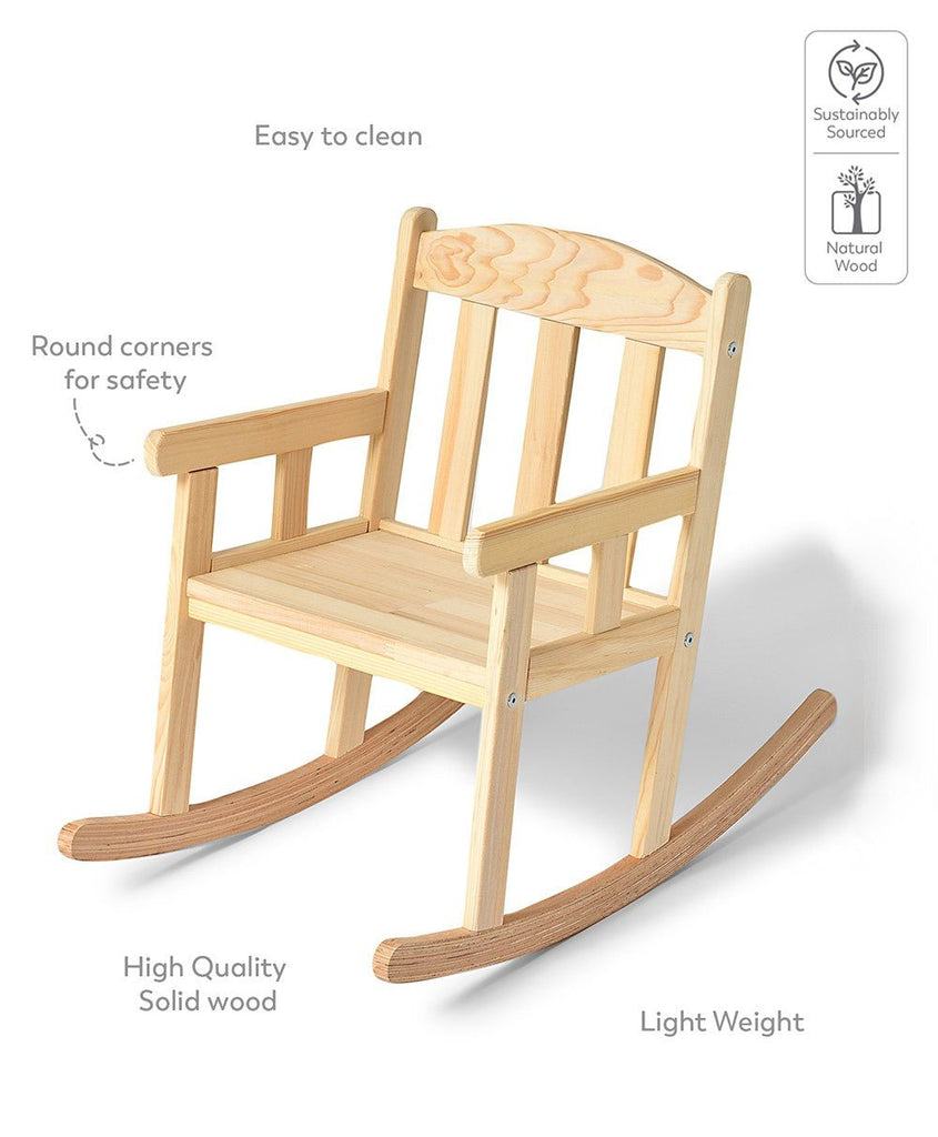 Cuddle Rocking Chair Natural Wood Baby Furniture 3