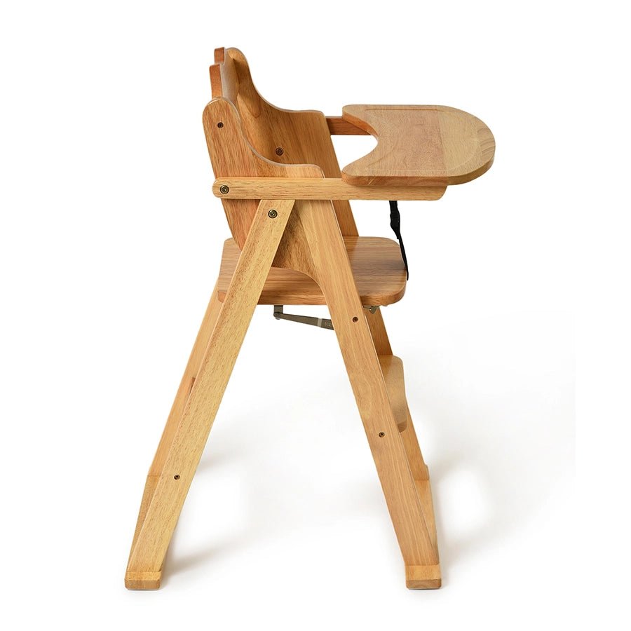Cuddle Rubber Wood Brown High Chair Baby Furniture 4