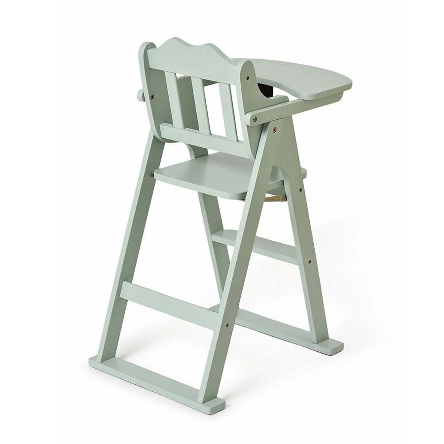 Cuddle Rubber Wood Green High Chair Baby Furniture 3