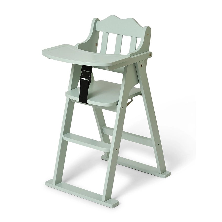 Cuddle Rubber Wood Green High Chair Baby Furniture 2