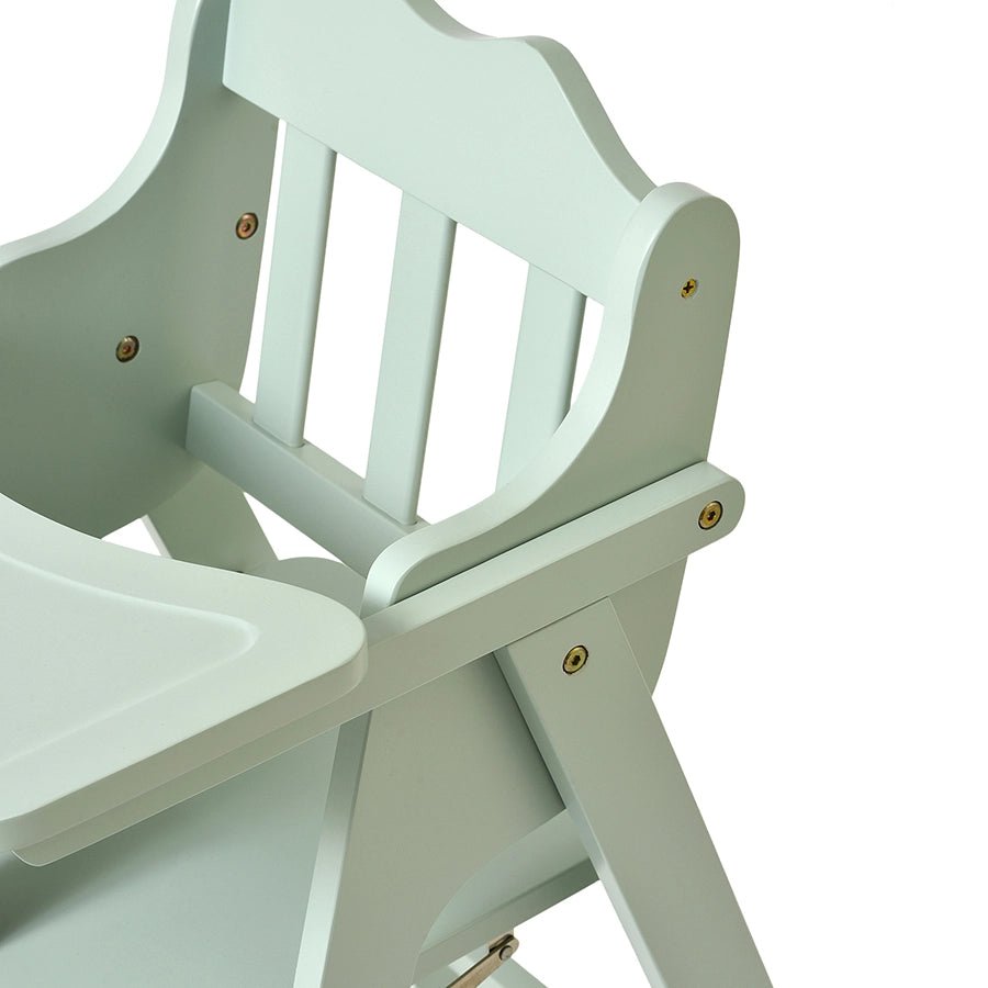 Cuddle Rubber Wood Green High Chair Baby Furniture 7