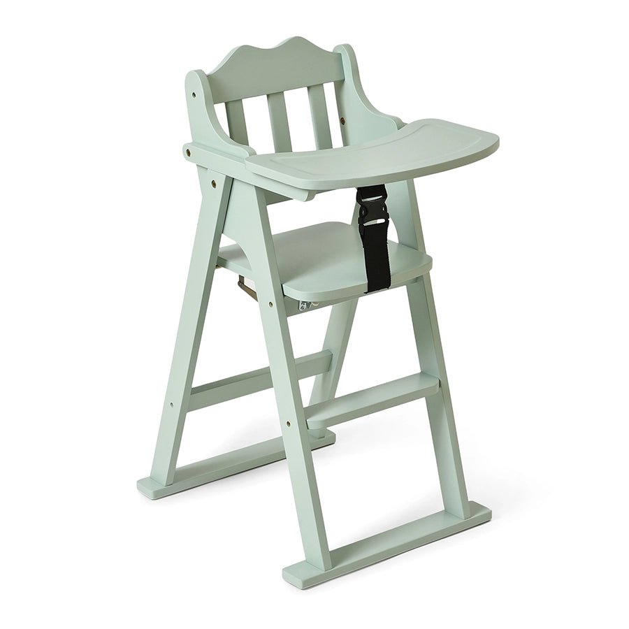 Cuddle Rubber Wood Green High Chair Baby Furniture 1