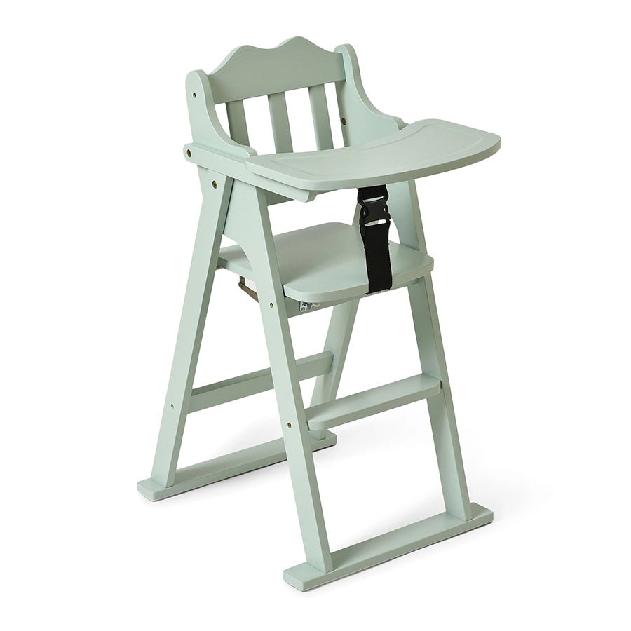 Cuddle Rubber Wood Green High Chair - Mi Arcus - Baby Furniture