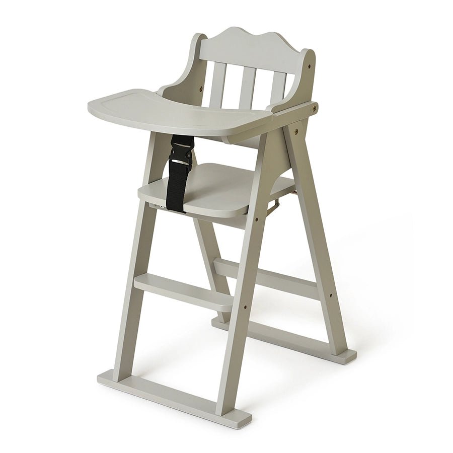 Cuddle Rubber Wood Grey High Chair Baby Furniture 3