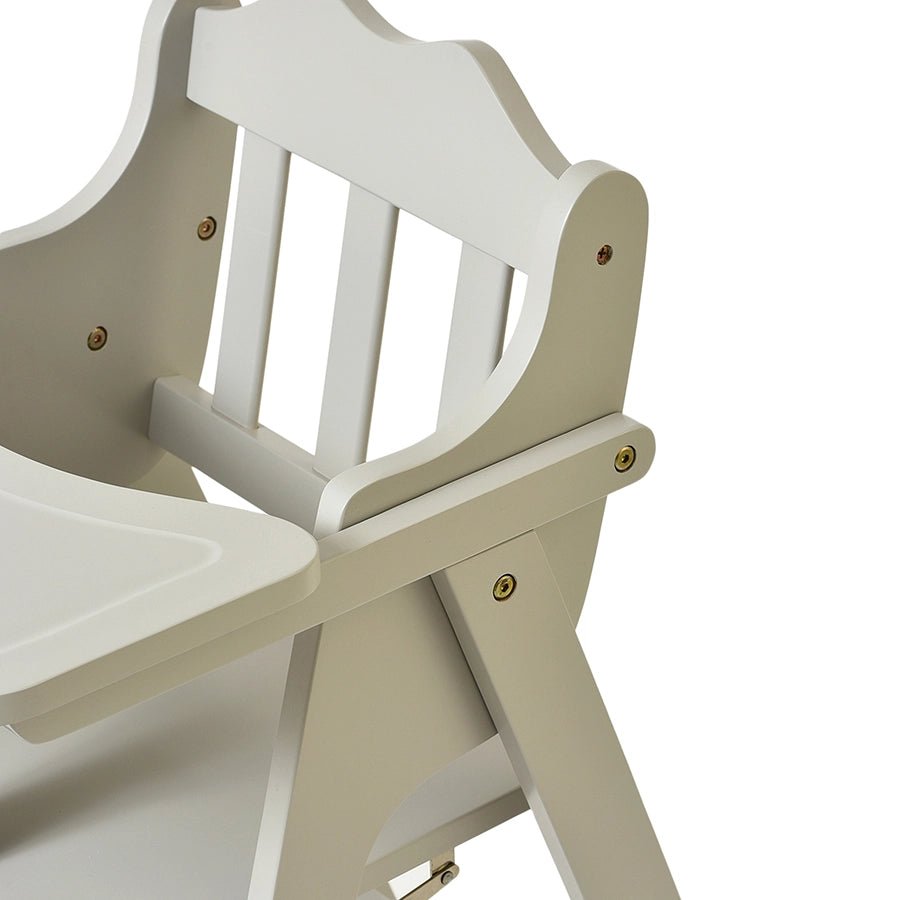 Cuddle Rubber Wood Grey High Chair-Baby Furniture-6
