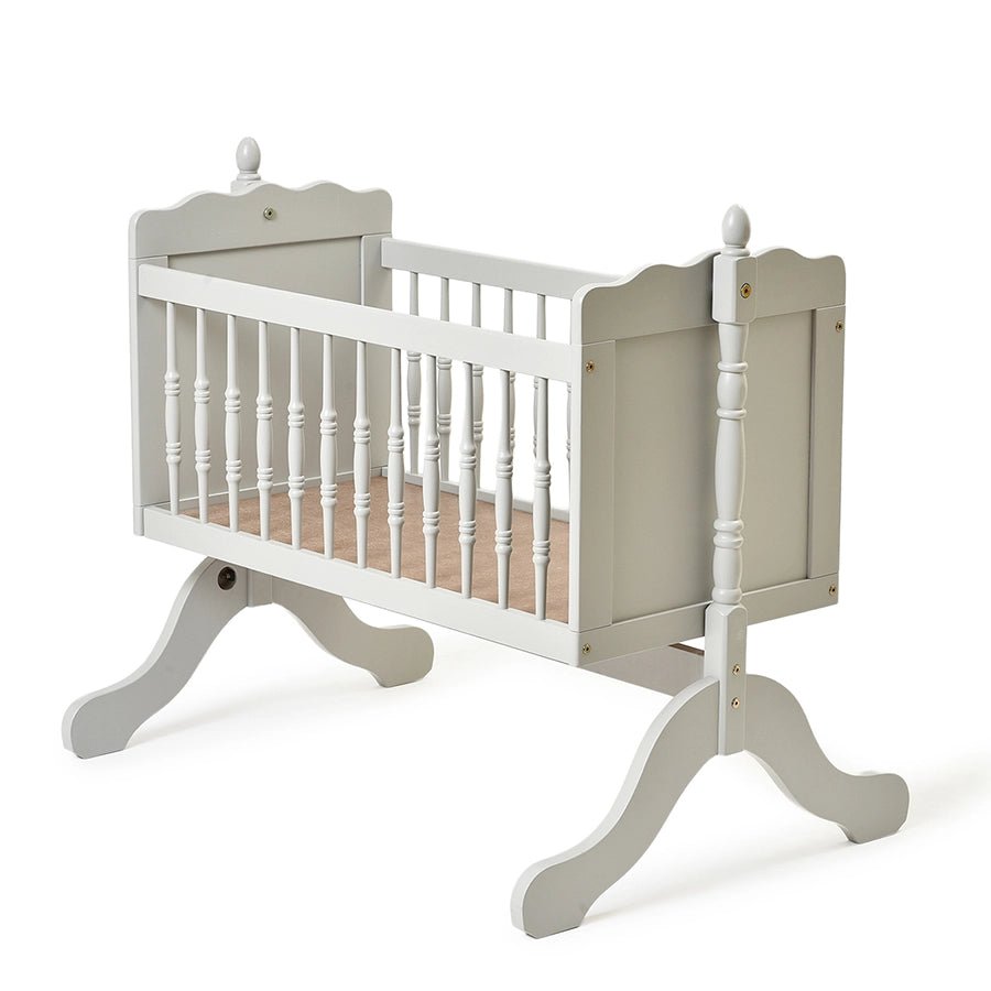 Cuddle Rubber Wood Light Grey Cradle Baby Furniture 1