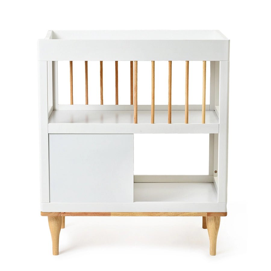 Cuddle Rubber Wood White Changing Table-Baby Furniture-3