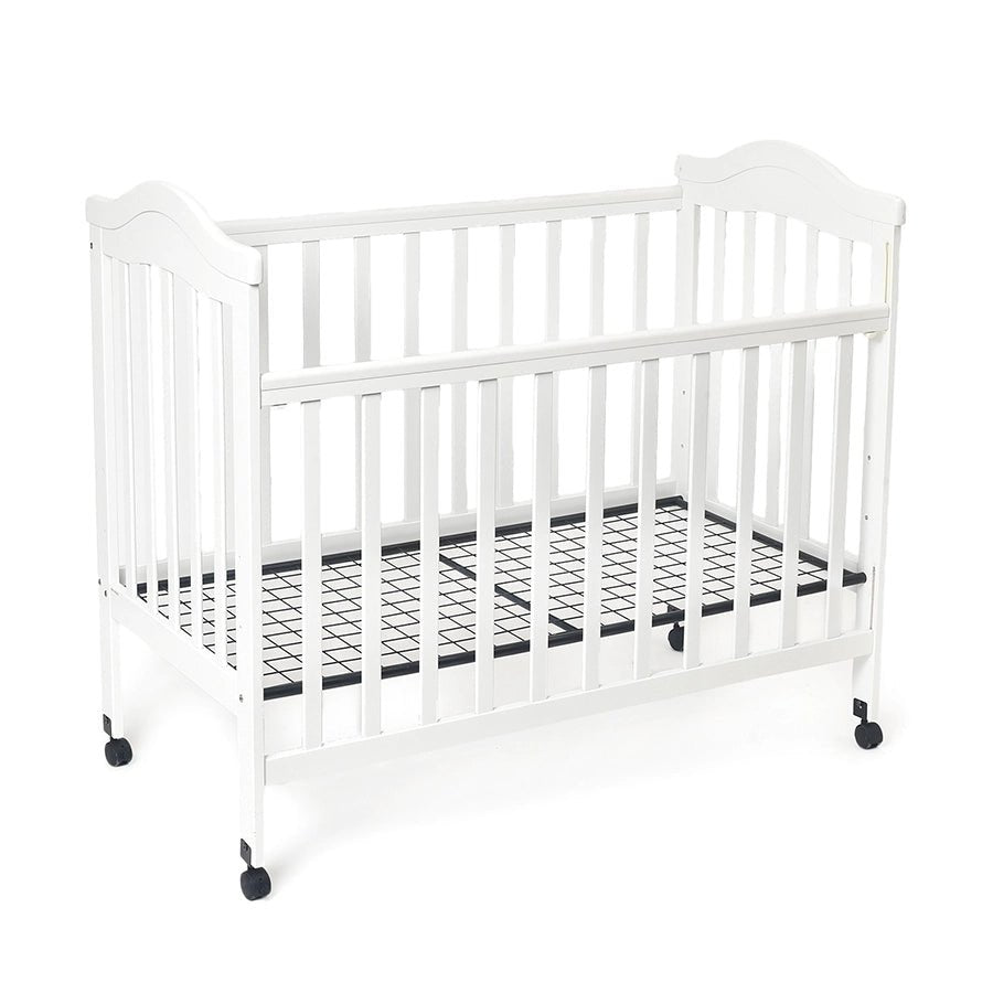 Cuddle White Rubber Wood Cot-Baby Furniture-3