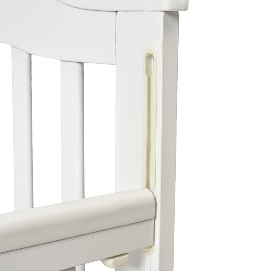 Cuddle White Rubber Wood Cot Baby Furniture 9