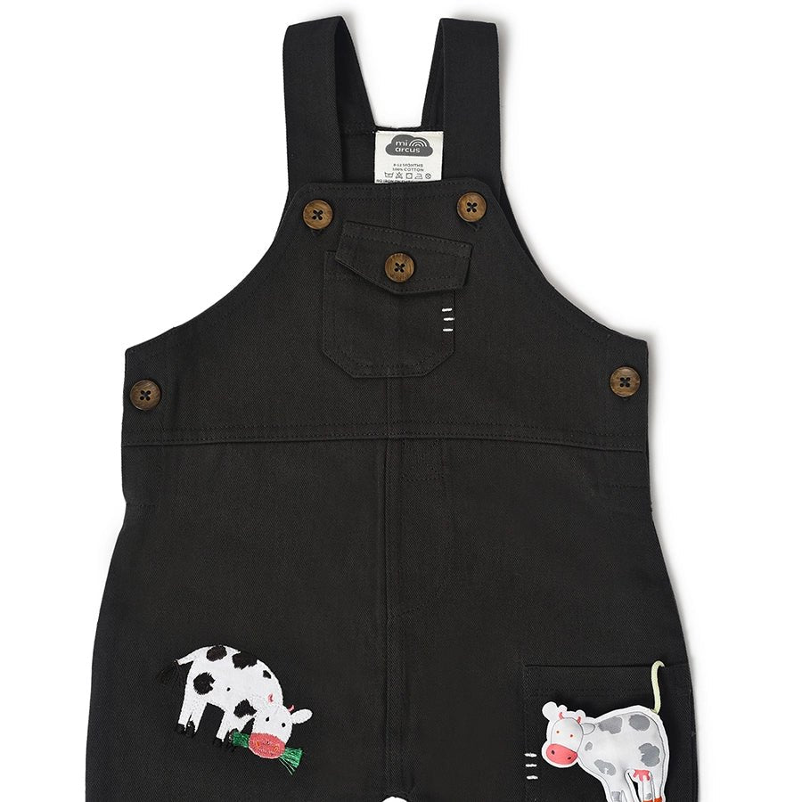 Farm Friends Green T-Shirt With Black Dungaree Set Clothing Set 13