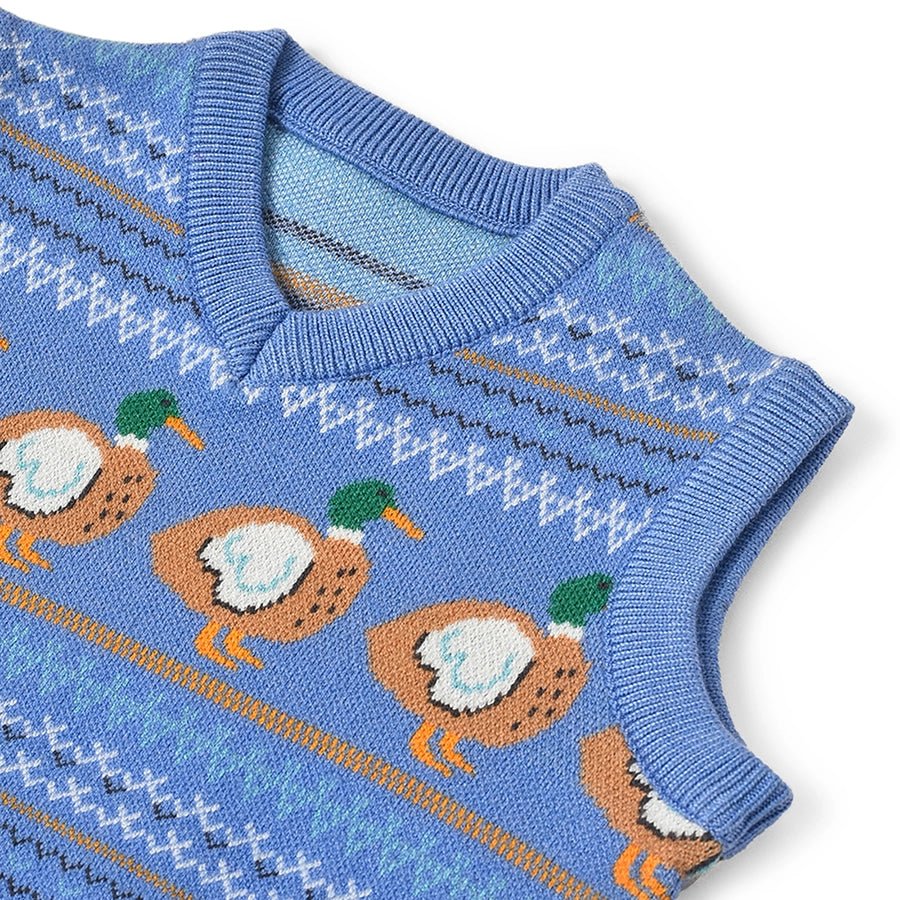 Farm Friends Blue Knitted Sweater Sweater 5