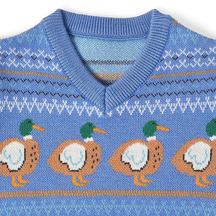 Farm Friends Blue Knitted Sweater Sweater 4