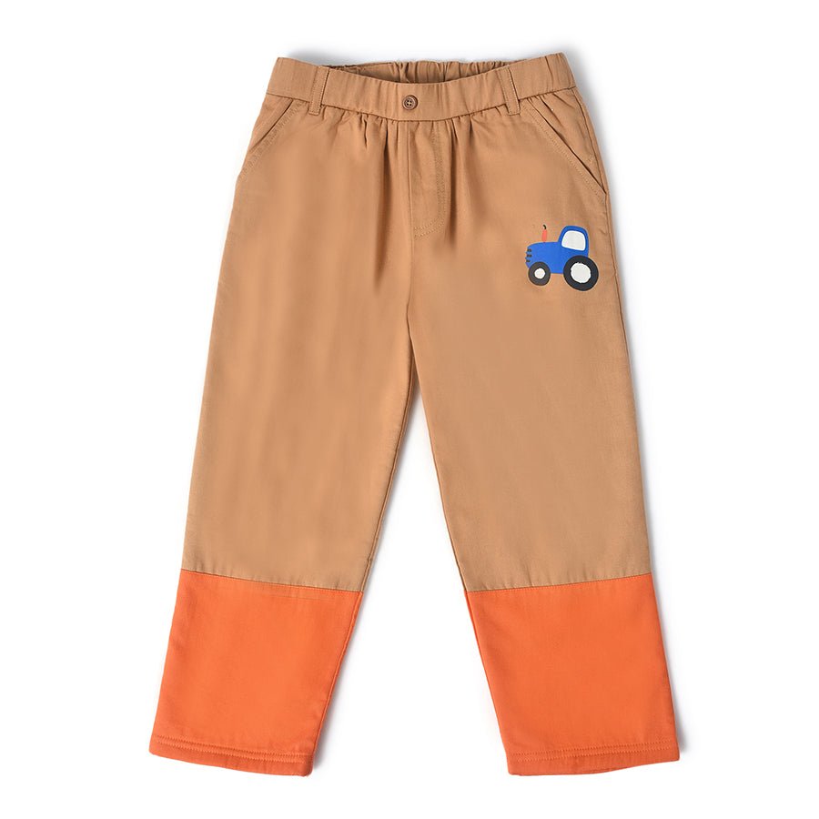 Farm Friends Colorblock Trouser for Boys-Trouser-1
