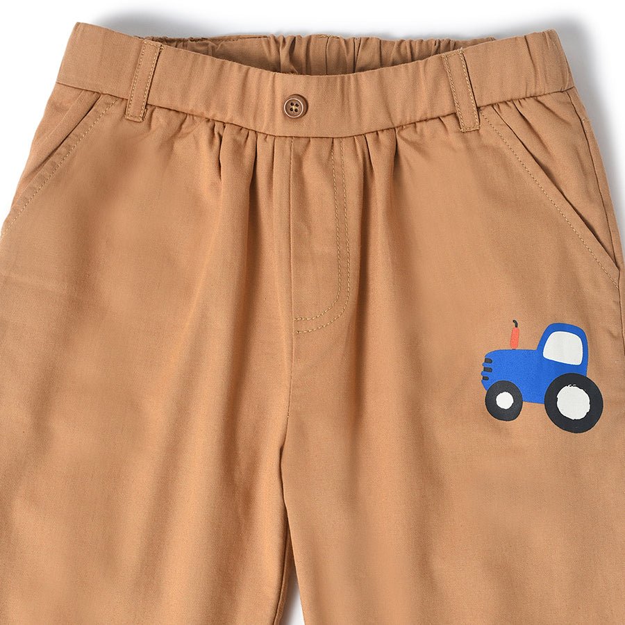 Farm Friends Colorblock Trouser for Boys-Trouser-3