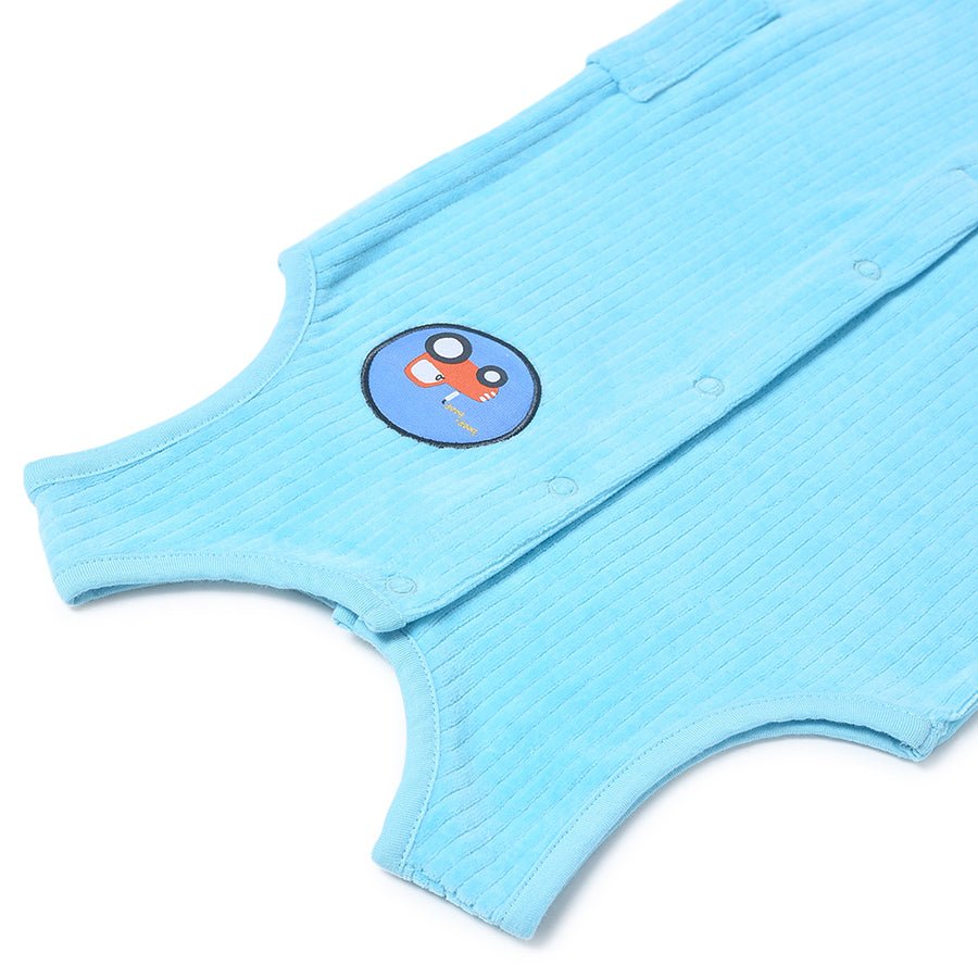 Farm Friends Drop Needle Cotton Blue Dungaree Dungaree 5