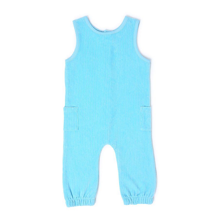 Farm Friends Drop Needle Cotton Blue Dungaree Dungaree 2