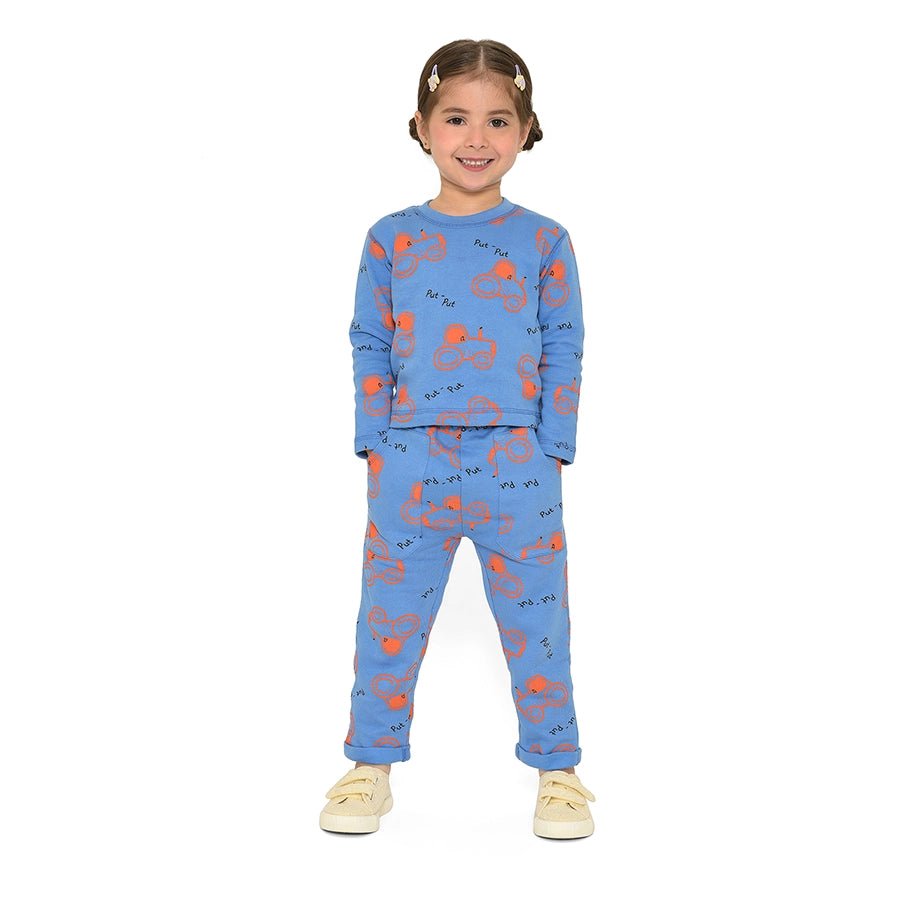Farm Friends Fleece Sweatshirt with Pyjama set for Kids Clothing Set 1