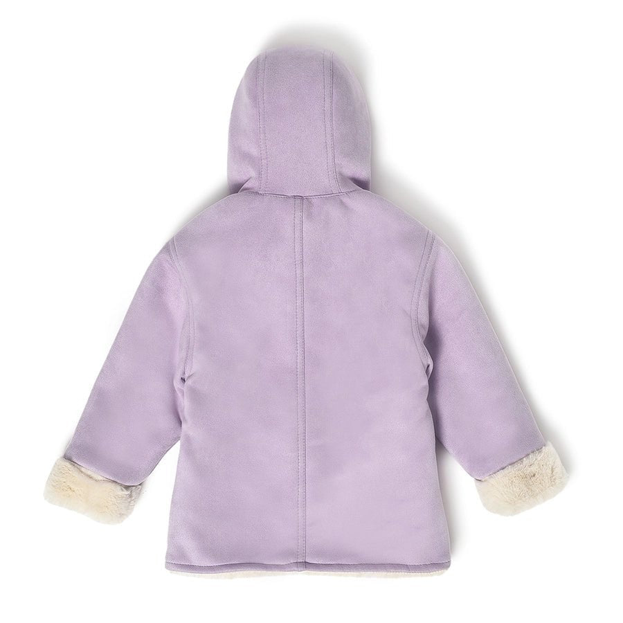 Farm Friends Hooded Purple Jacket for Kids-Jacket-3