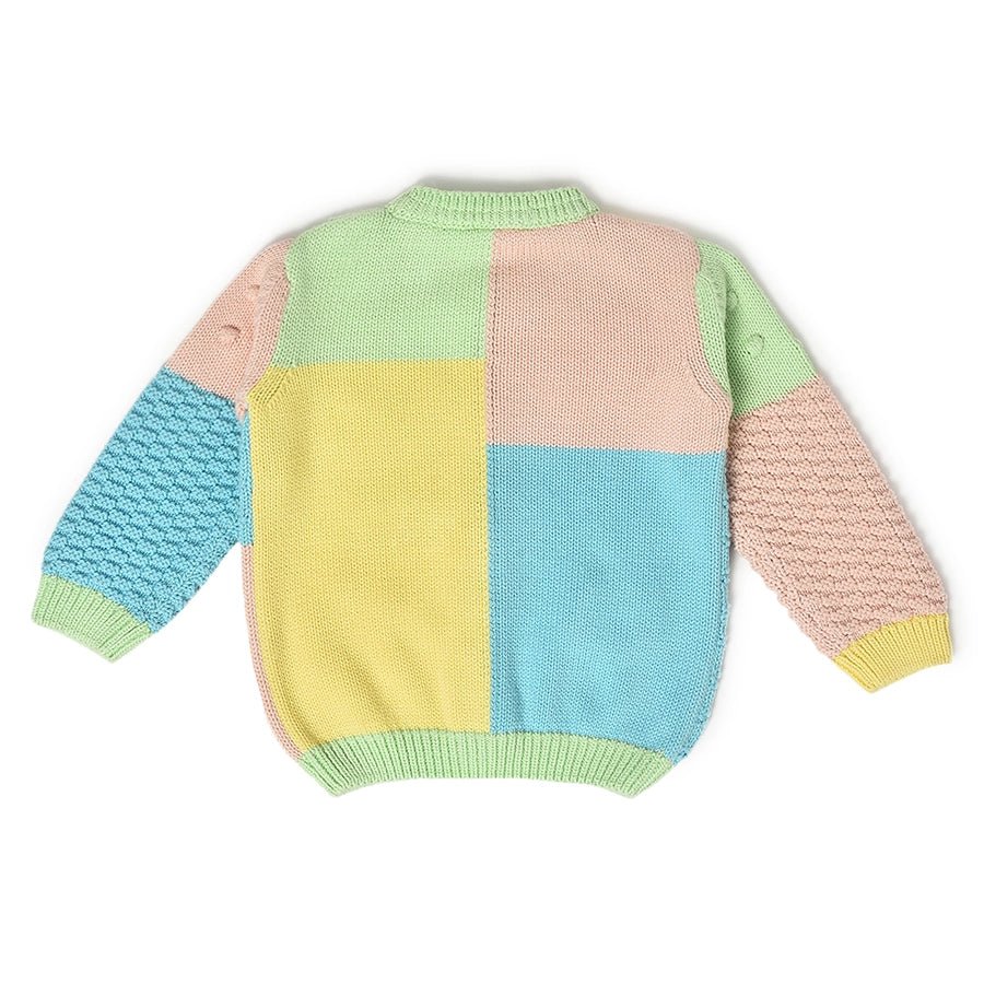 Farm Friends Knitted Colorblock Sweater for Kids-Sweater-2