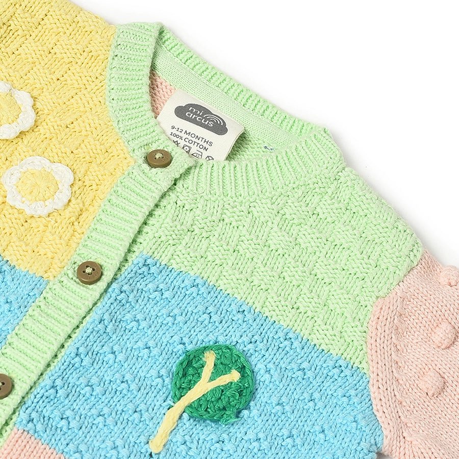 Farm Friends Knitted Colorblock Sweater for Kids-Sweater-4