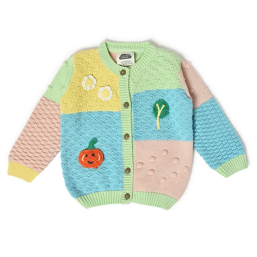 Farm Friends Knitted Colorblock Sweater for Kids Sweater 2