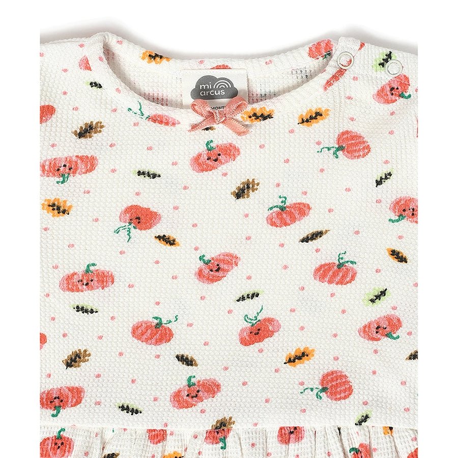 Farm Friends Printed full Sleeve Dress for Girls-Dress-4