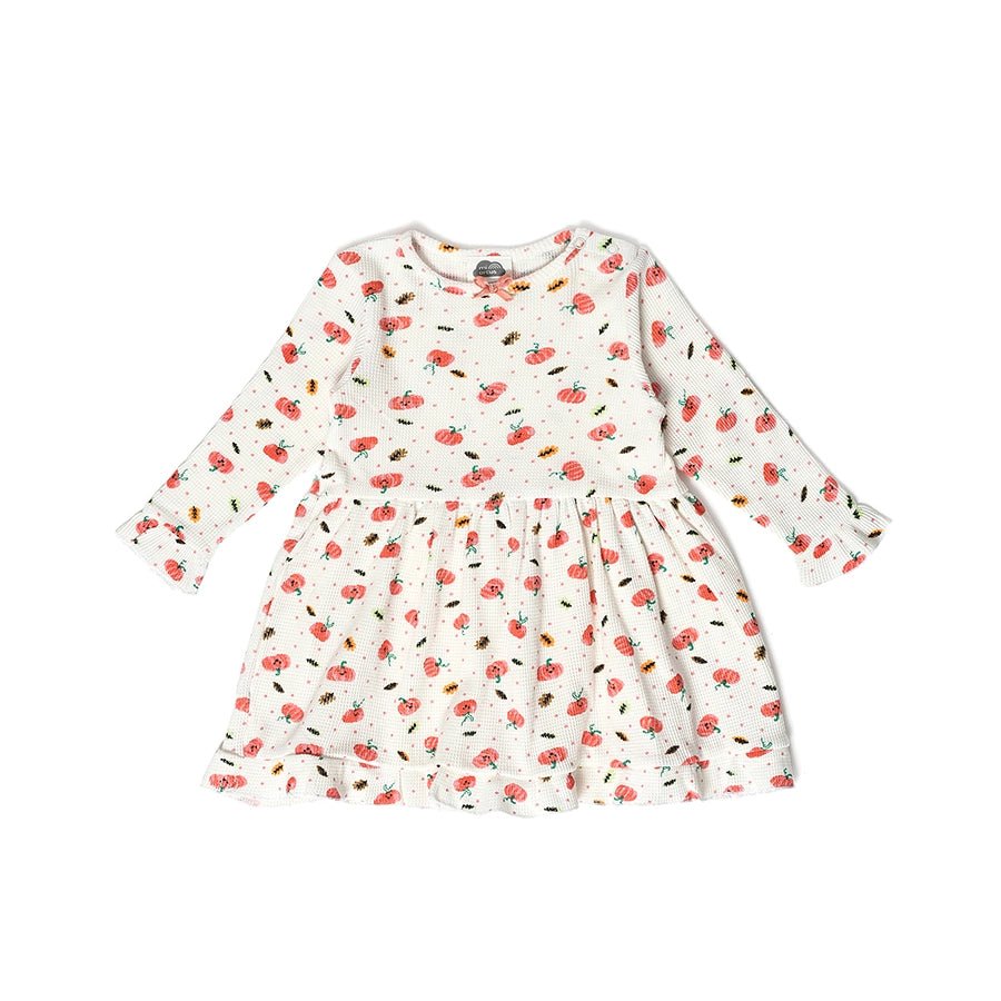 Farm Friends Printed full Sleeve Dress for Girls-Dress-1