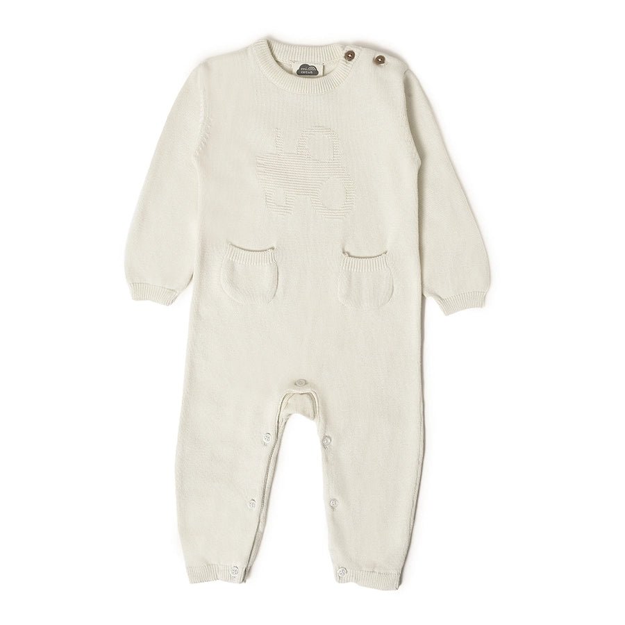 Farm Friends Tractor Overall Knitted Bodysuit Bodysuit 1