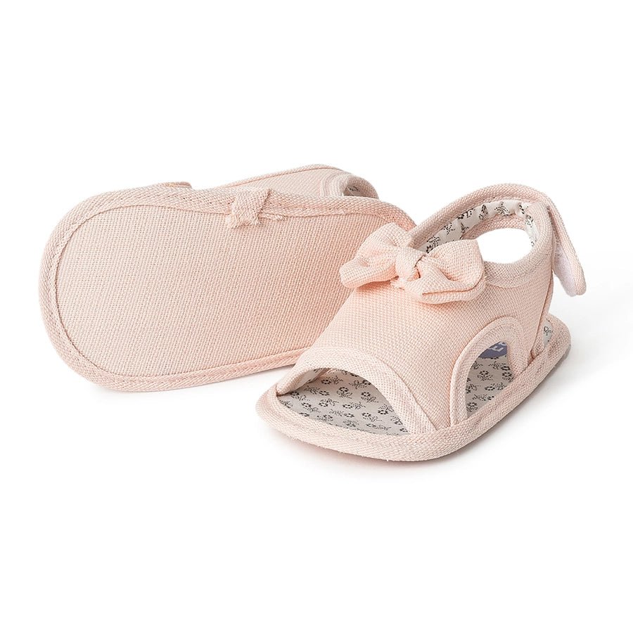 Fave Baby Girl Pink Woven Booties-Booties-7