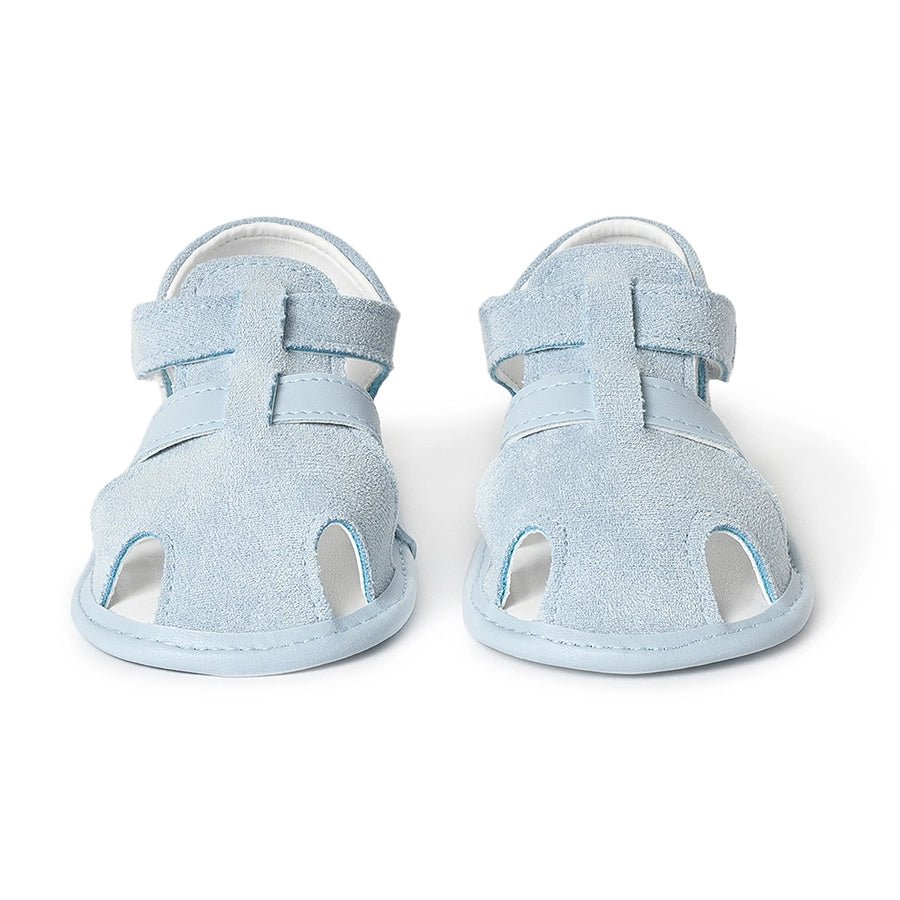 Fave Unisex Baby Blue Woven Booties Booties 2