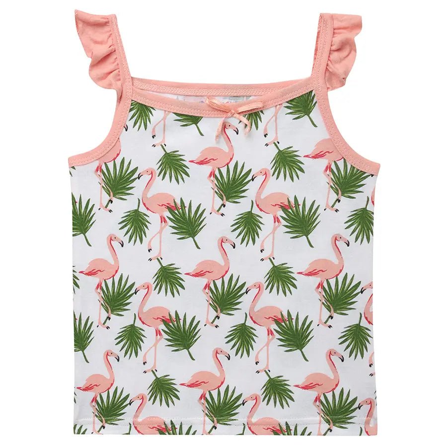 Flamingo Print Baby Girl Tank Top (Pack of 3) Tank Top 3