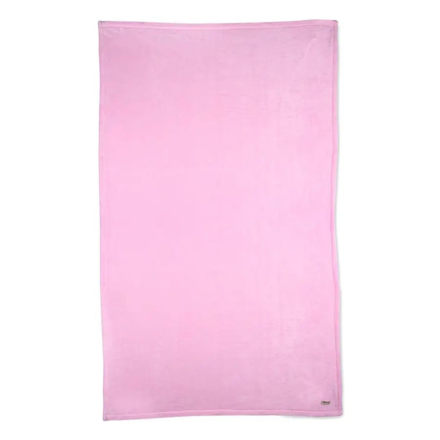 1pc Knitted Pink Checkered Baby Blanket, Multipurpose For All