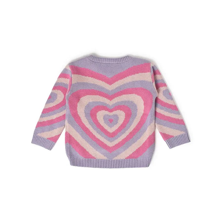 Frosty'z Hearts Knitted Jumper Sweater 4