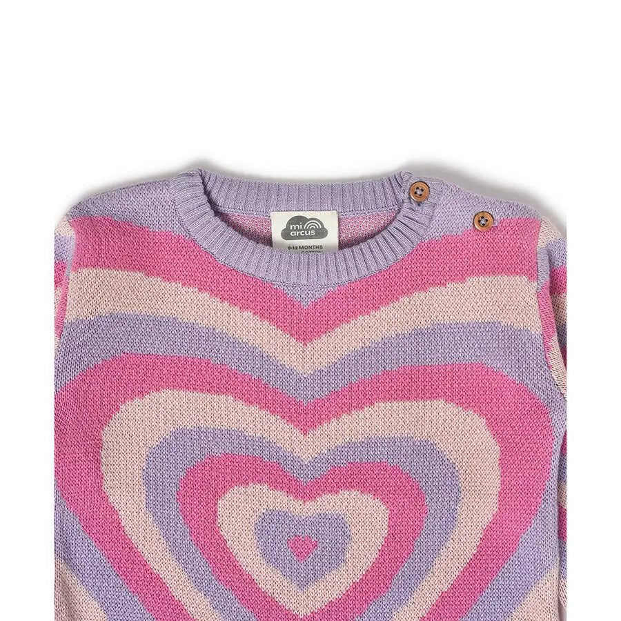 Frosty'z Hearts Knitted Jumper Sweater 6