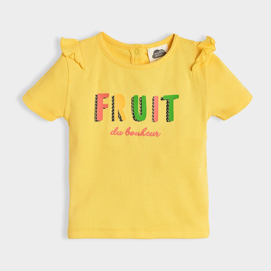 Fruits Love Yellow Top & Pajama Set Clothing Set 4