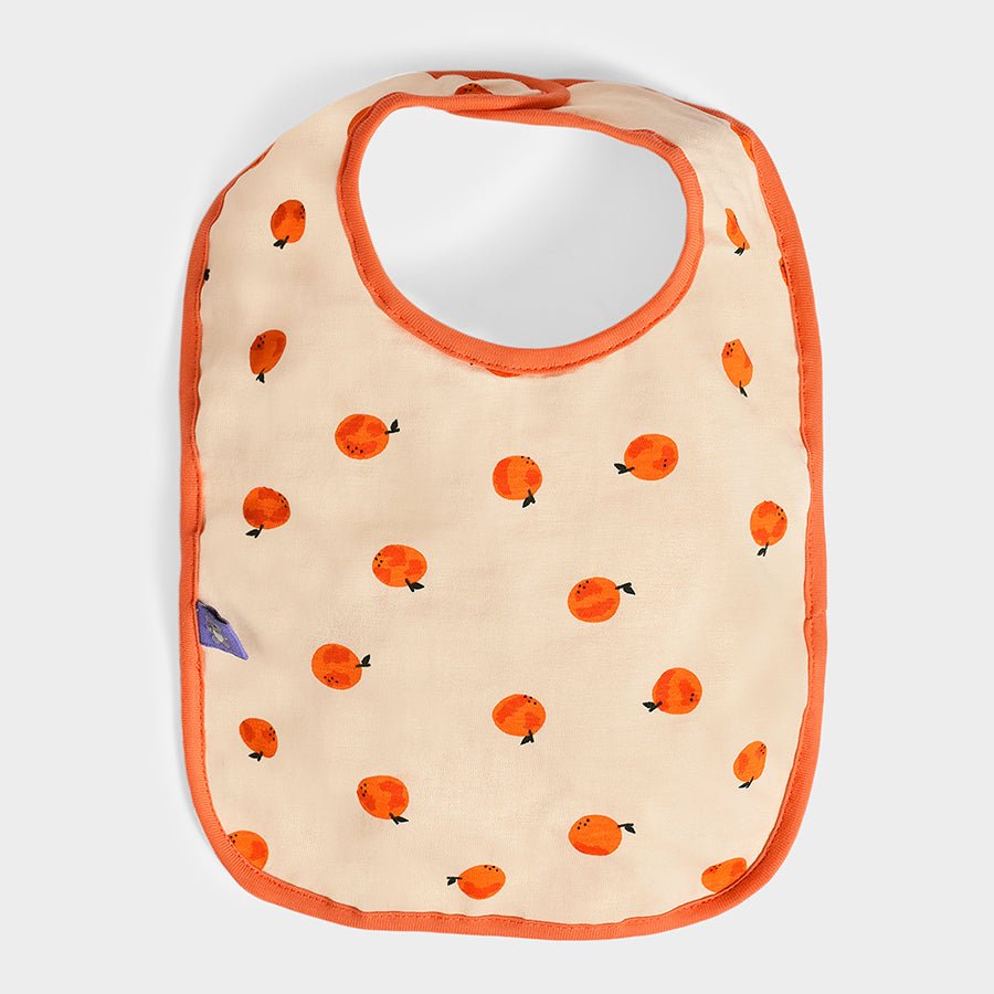 Fruits Weaning Bib Peach Pack of 2 Bibs 4