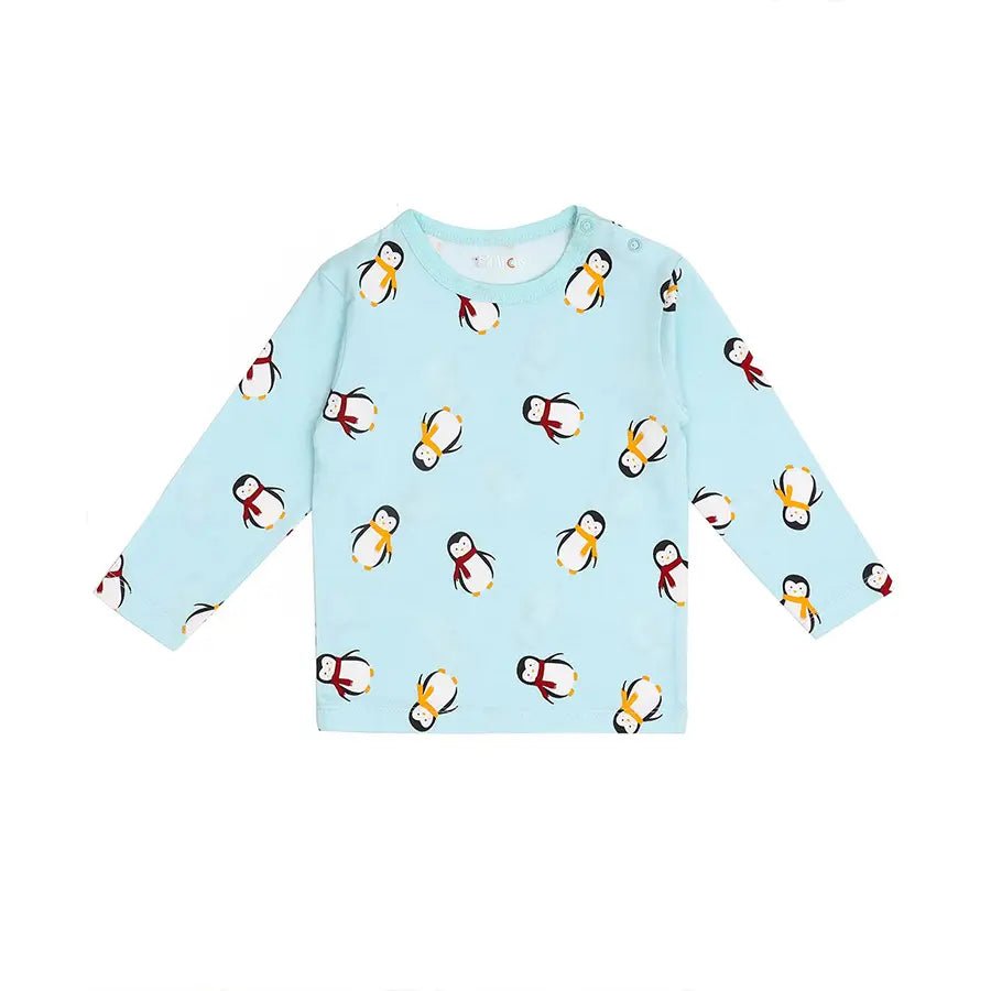 Fun Days Unisex Penguin Slumber Set (Full Sleeve Tee-Pyjama) Slumber Set 3