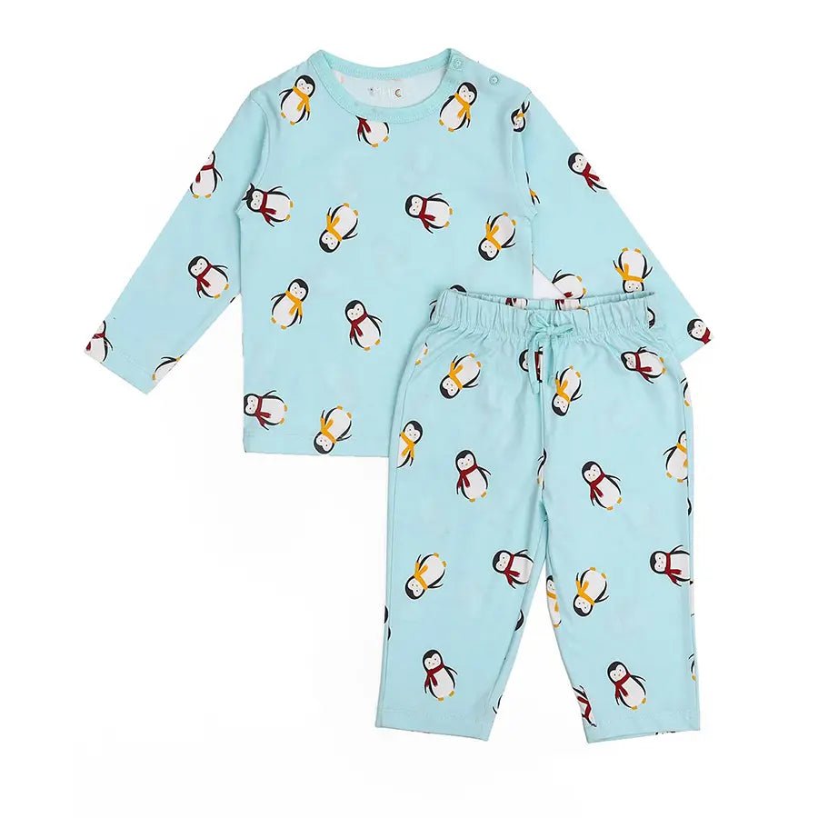 Fun Days Unisex Penguin Slumber Set (Full Sleeve Tee-Pyjama) Slumber Set 1