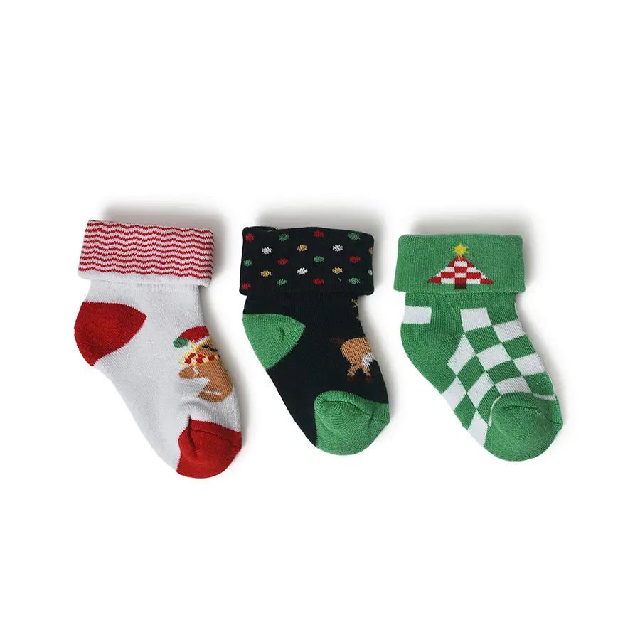 Fundays Kids Jingle Socks Set of 3 Socks 3
