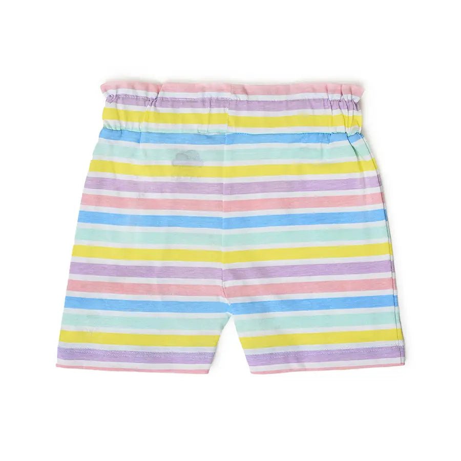 Girls Ruffled Shorts- Pack of 2 Shorts 3