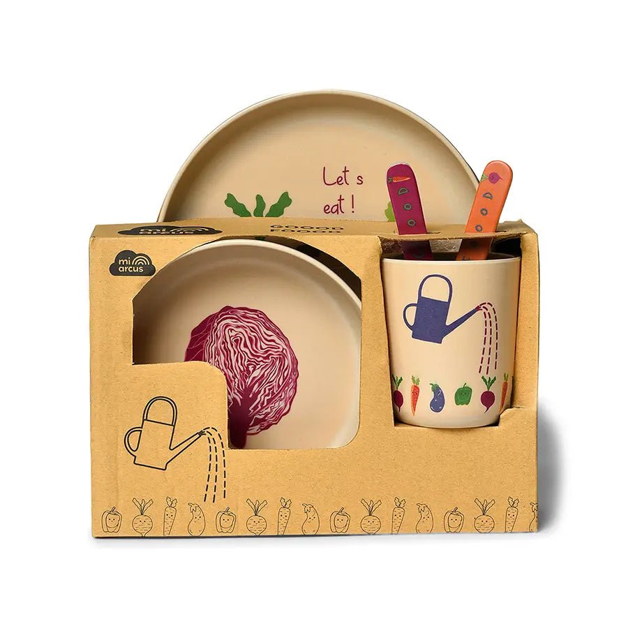 Good Food Bamboo Dinnerware - Veggies Dinner Set 7