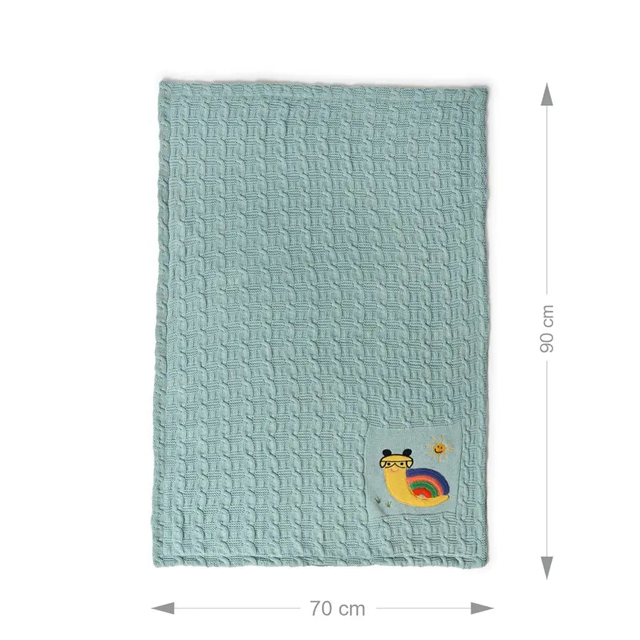 Grow Kind Picme Sherpa Aqua Blanket - Blanket