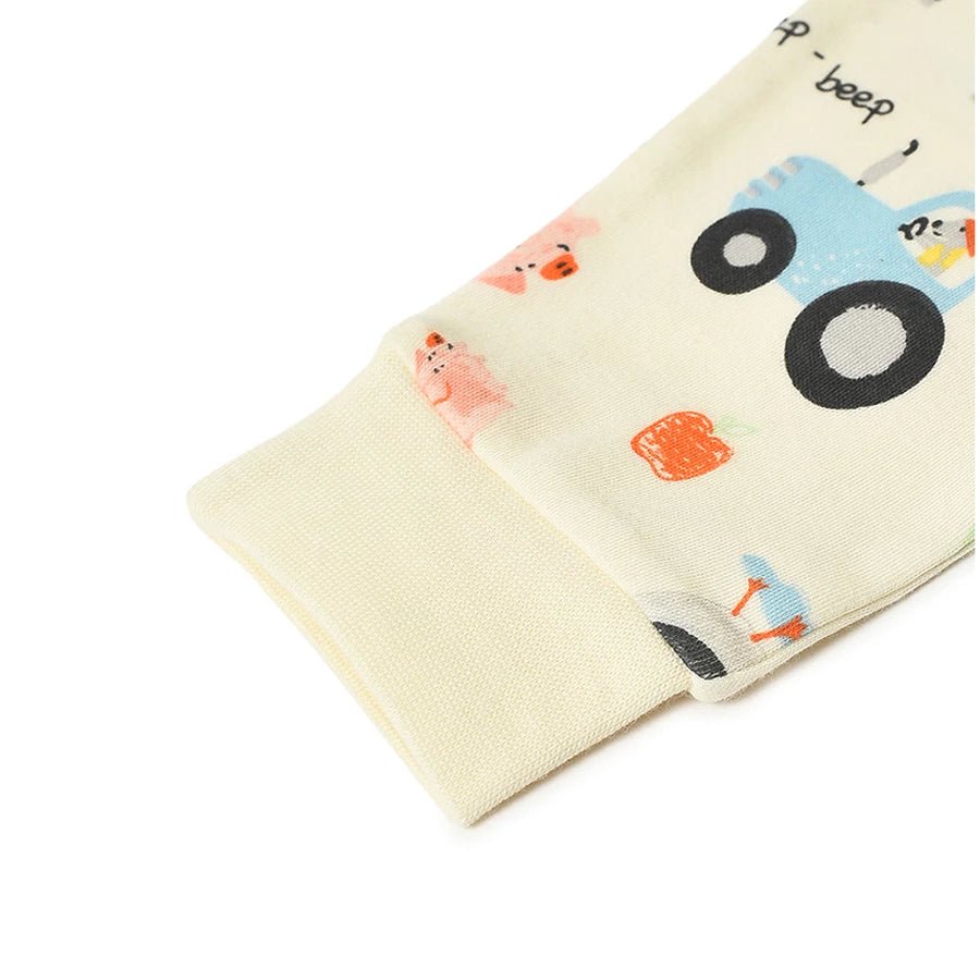 Kids Sweatshirt & Pyjama Set- White-Clothing Set-12