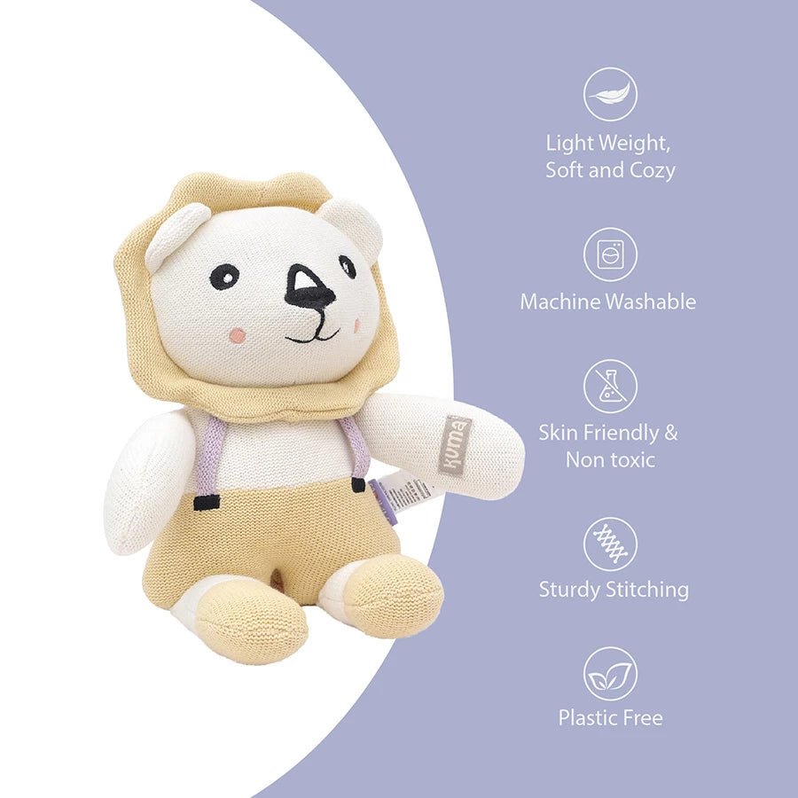 Kuma Small Cute Lion Soft Toy for Kids-Soft Toys-8