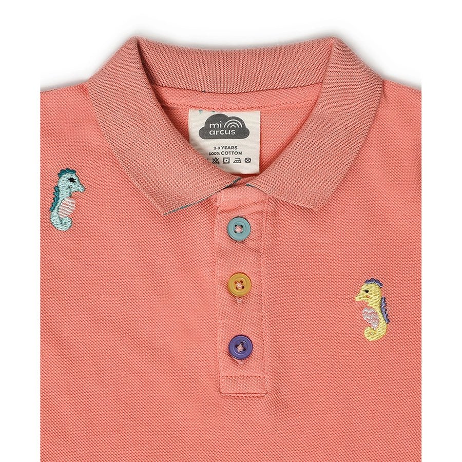 Mermazing Embroidery Polo T-shirt for Kids T-Shirt 3