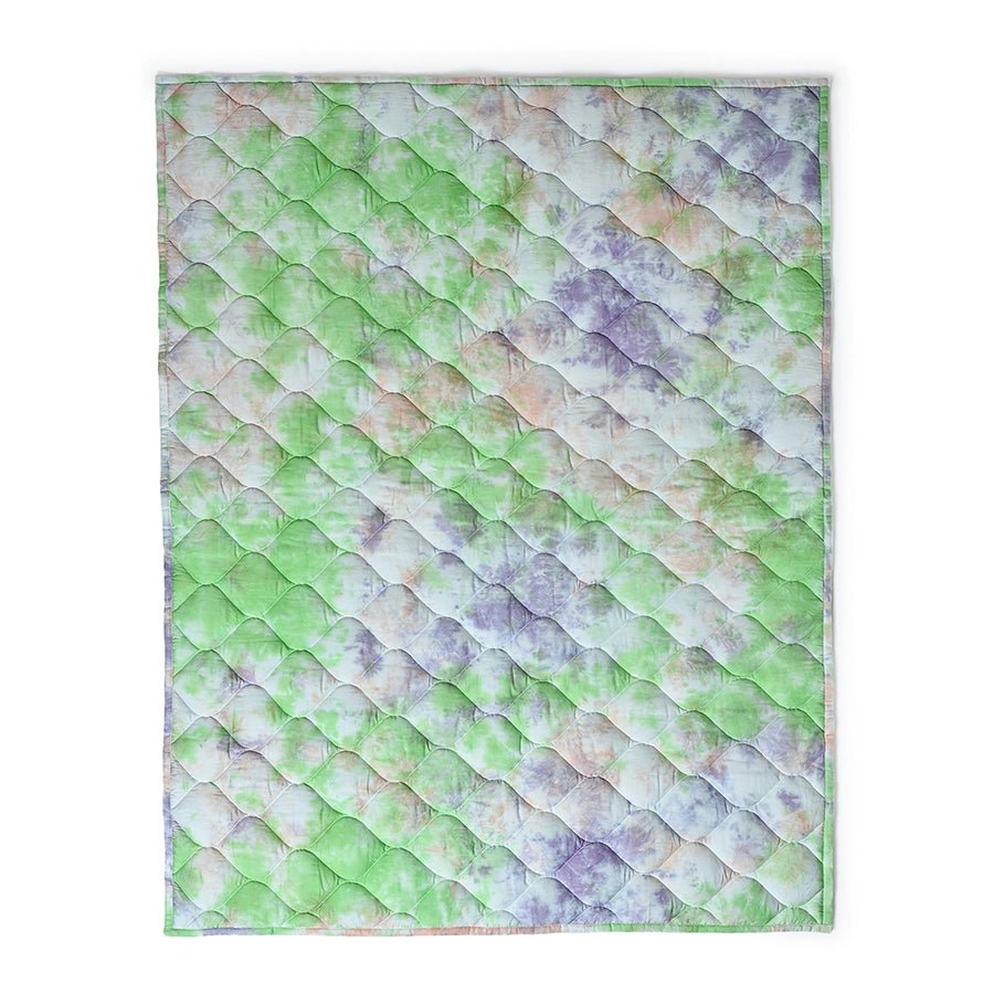 Mermazing Unisex Crystal Woven Tie & Die Comforter Green Comforter 2