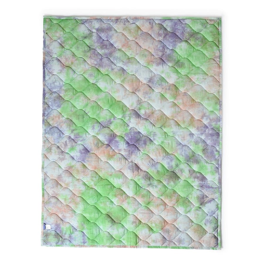 Mermazing Unisex Crystal Woven Tie & Die Comforter Green Comforter 3